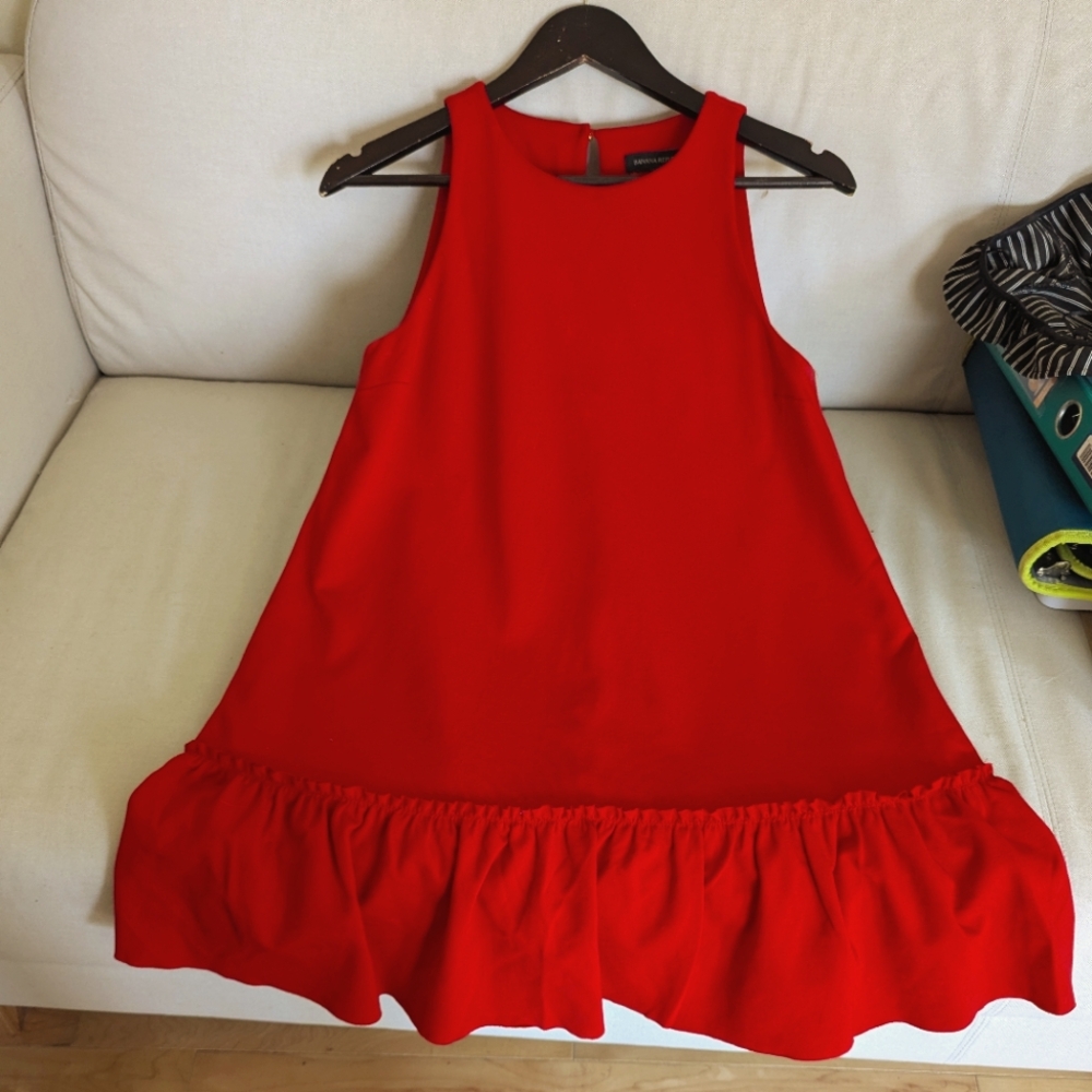 Banana Republic Vibrant Red Petite Dress